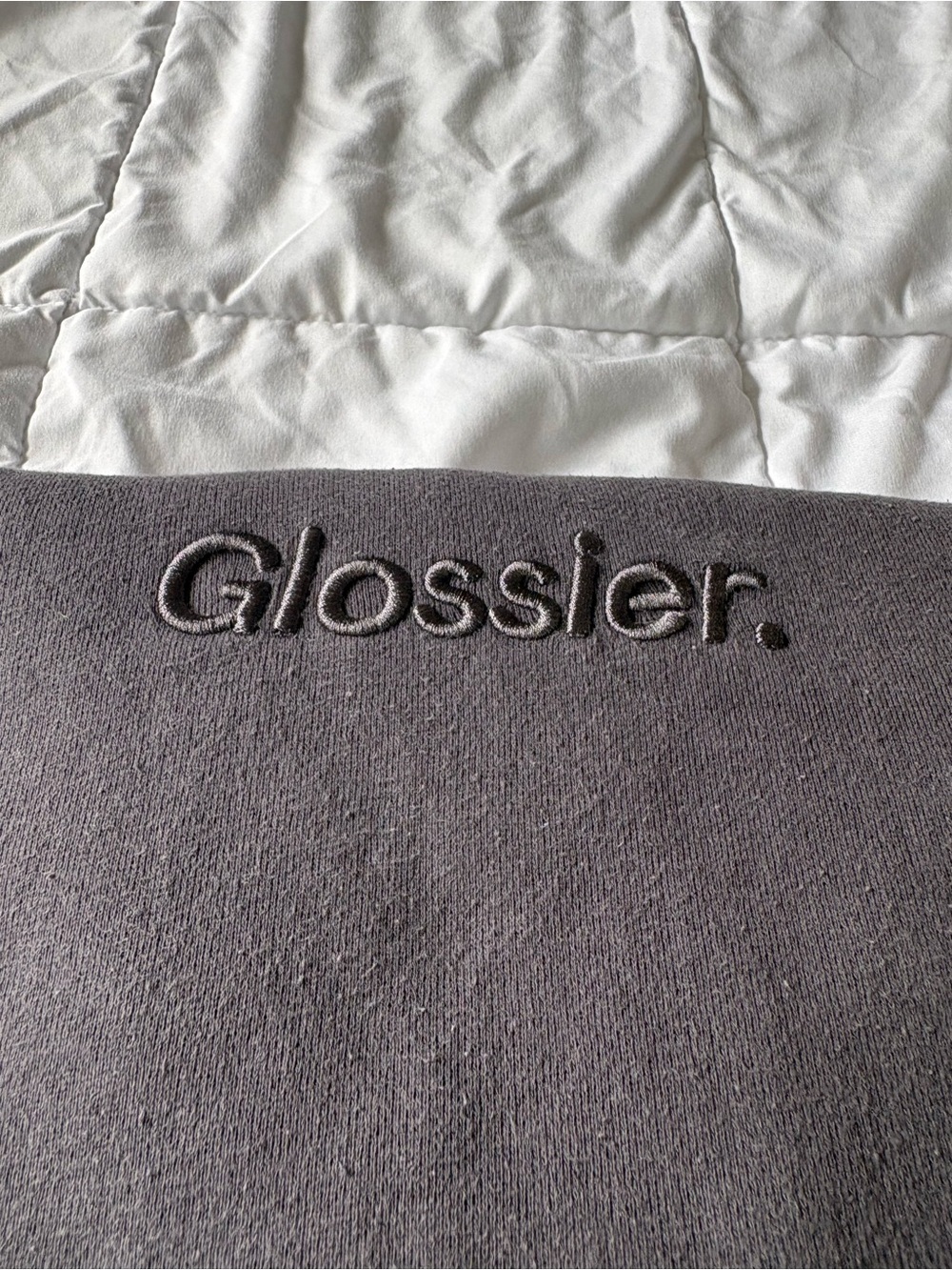 Glossier Dark Grey Hoodie